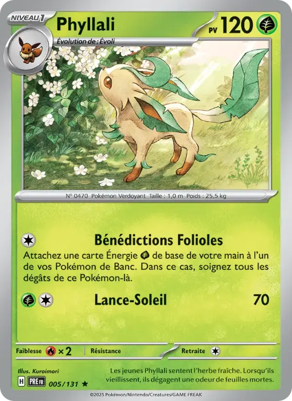 Carte Pokémon Phyllali #005 — Évolutions Prismatiques