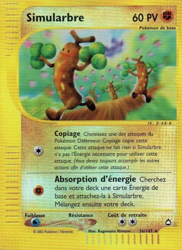 Carte Pokémon Simularbre #36 — Aquapolis