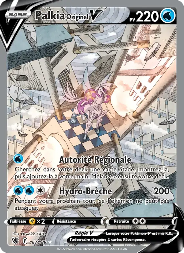 Carte Pokémon Palkia Originel V #167 — Astres Radieux