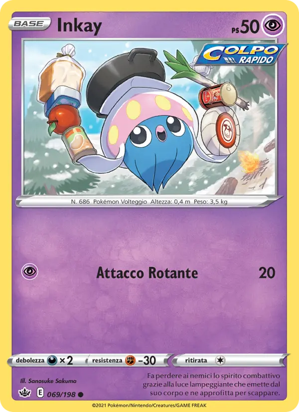 Carte Pokémon Sepiatop #69 — Règne de Glace
