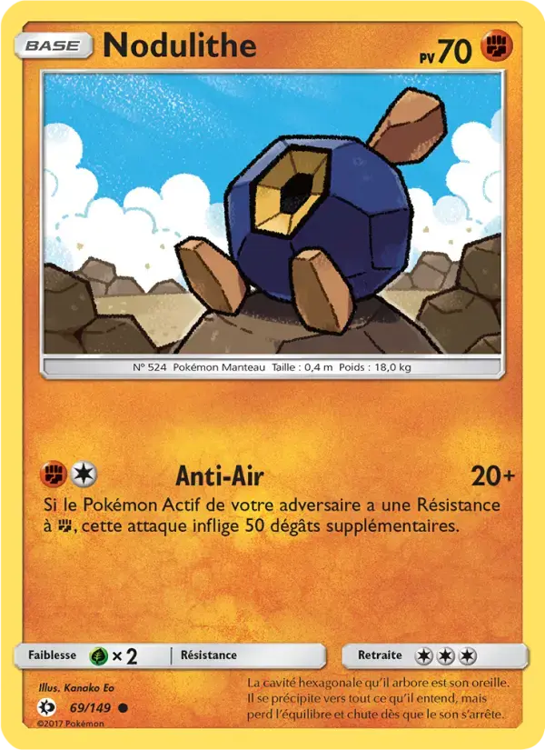 Carte Pokémon Nodulithe #69 — Soleil et Lune