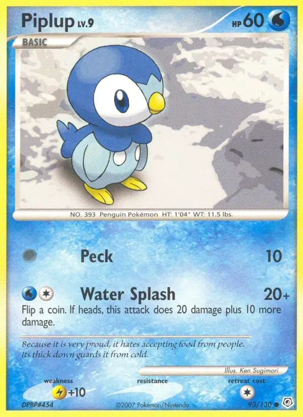 Piplup #93 — Diamond & Pearl