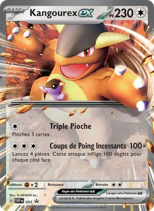 Carte Pokémon Kangourex-ex #055 — Promos Écarlate et Violet