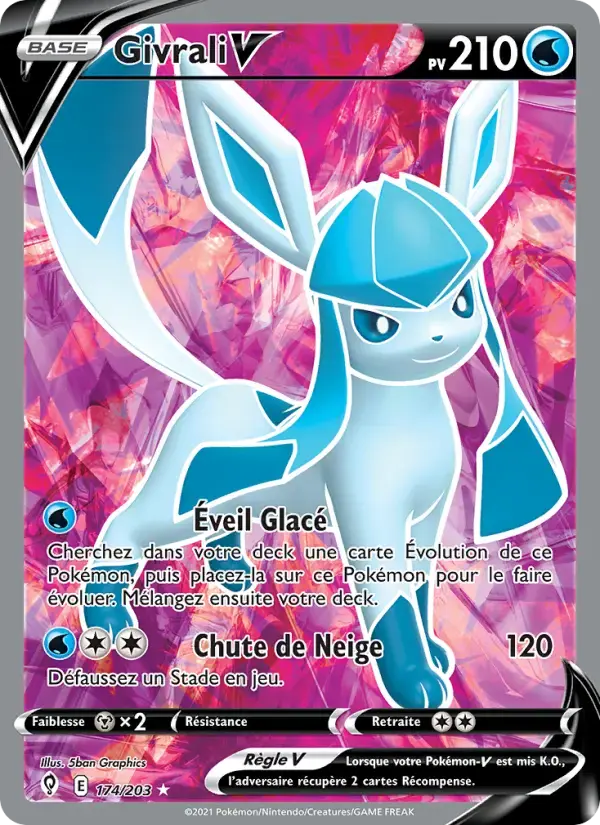 Carte Pokémon Givrali V #174 — Évolution Céleste