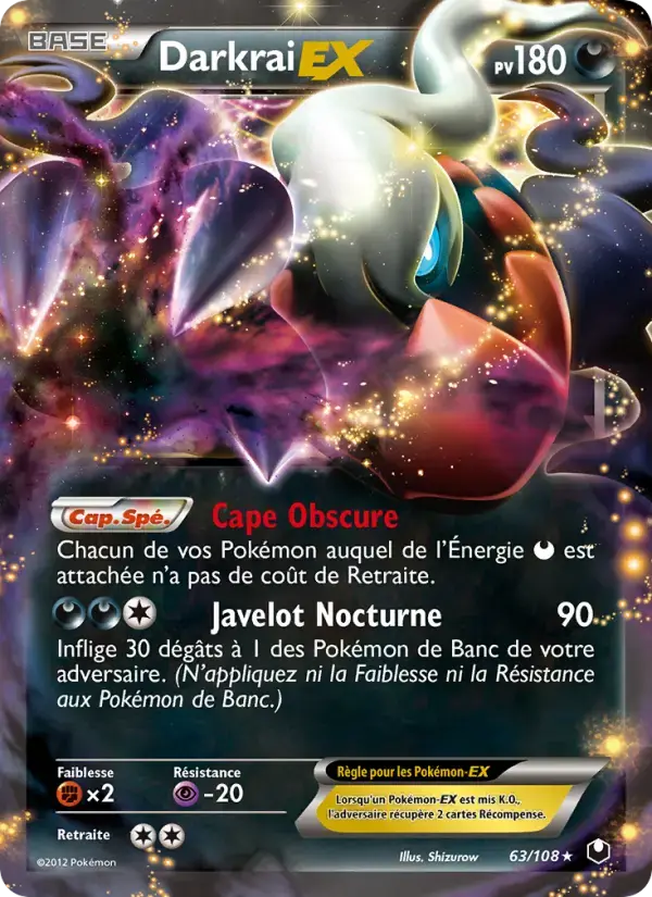 Carte Pokémon Darkrai-EX #63 — Explorateurs Obscurs