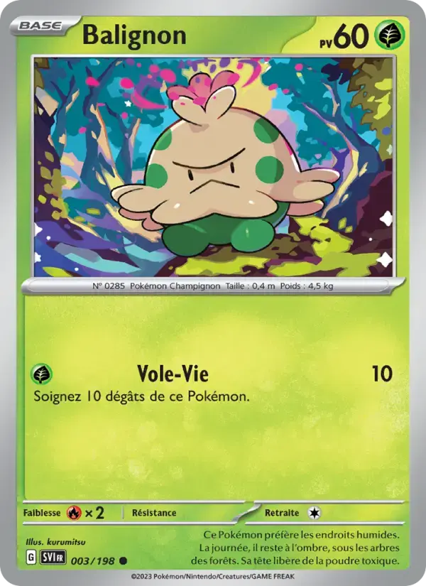 Carte Pokémon Balignon #003 — Écarlate et Violet