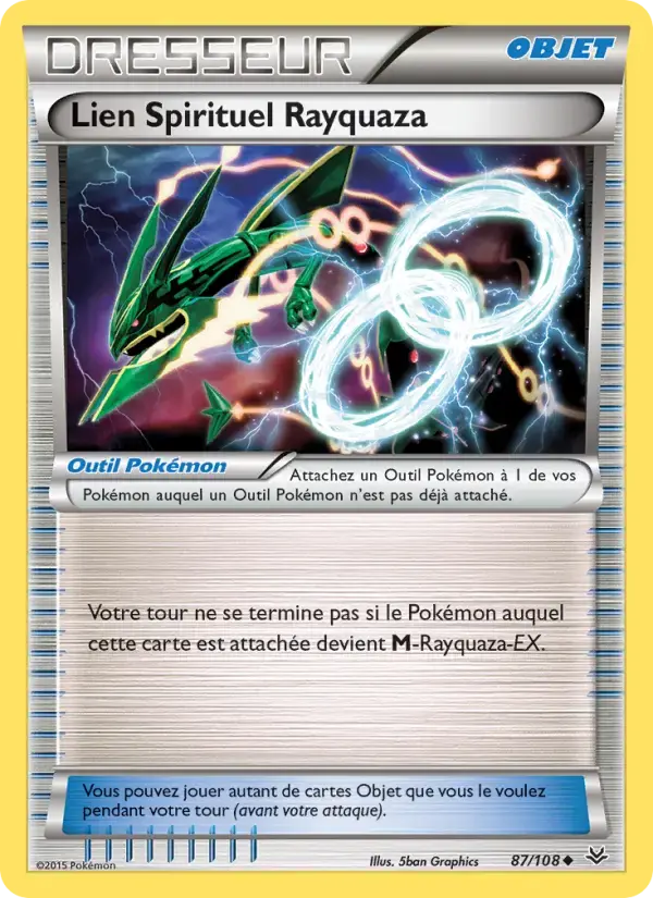Carte Pokémon Lien Spirituel Rayquaza #87 — Ciel Rugissant