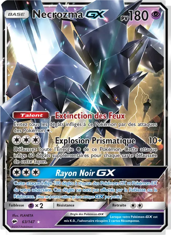 Carte Pokémon Necrozma GX #63 — Ombres Ardentes