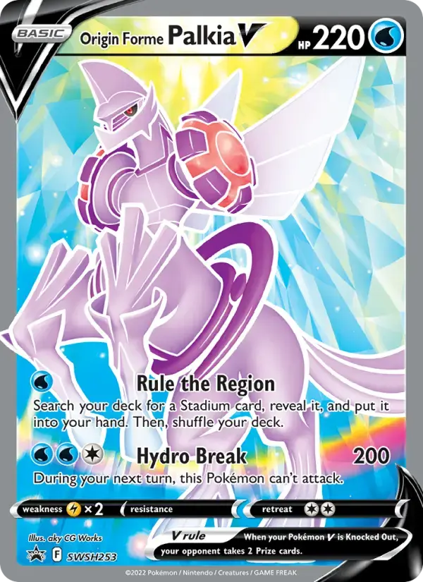 Origin Forme Palkia V #SWSH253 — Sword & Shield Promos