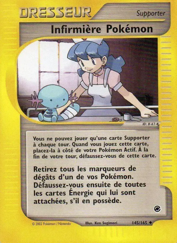 Carte Pokémon Infirmière Pokémon #145 — Expédition