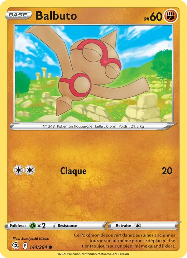Carte Pokémon Balbuto #144 — Poing de Fusion