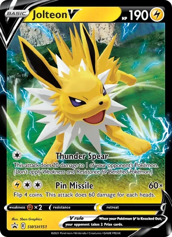 Jolteon V #SWSH151 — Sword & Shield Promos