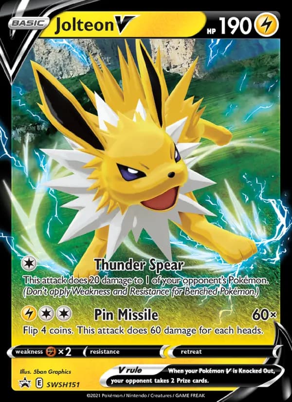 Jolteon V #SWSH151 — Sword & Shield Promos