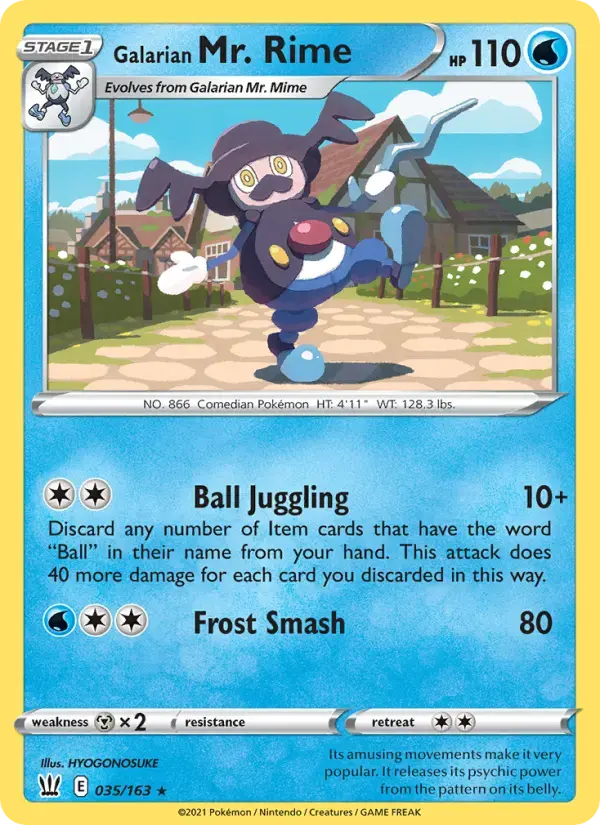 Galarian Mr. Rime #35 — Battle Styles
