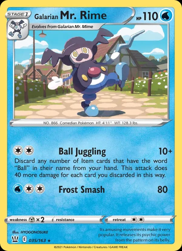 Galarian Mr. Rime #35 — Battle Styles