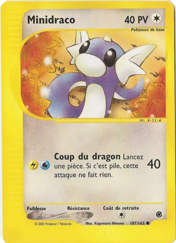 Carte Pokémon Minidraco #107 — Expédition