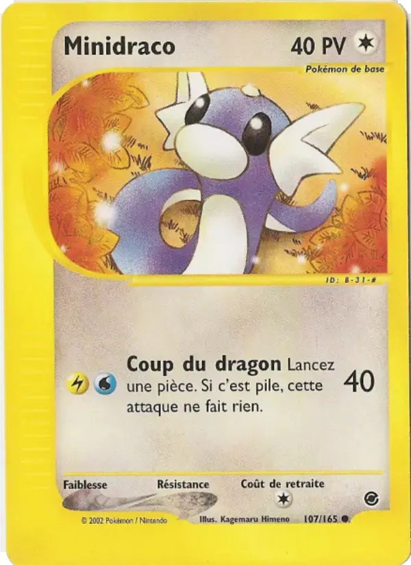 Carte Pokémon Minidraco #107 — Expédition
