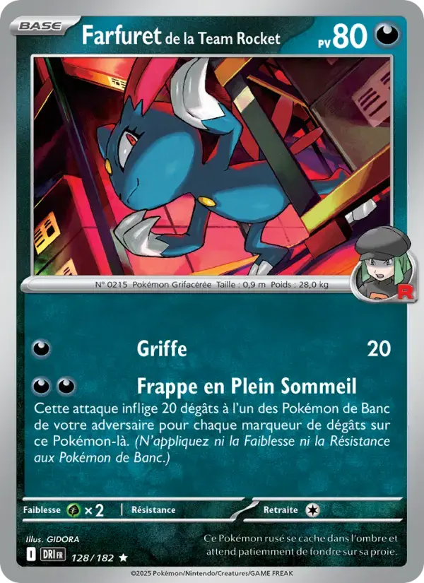 Carte Pokémon Farfuret de la Team Rocket #128 — Rivalités Destinées