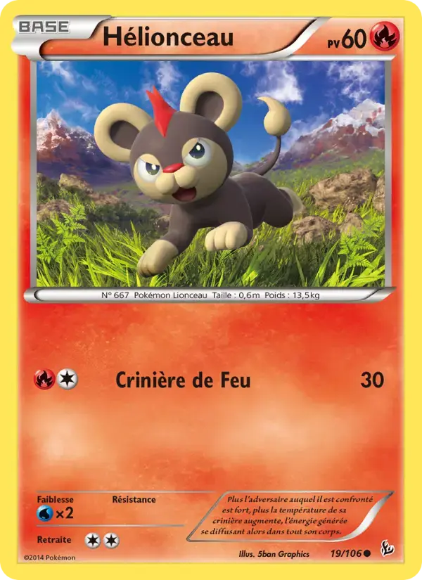Carte Pokémon Hélionceau #19 — Étincelles