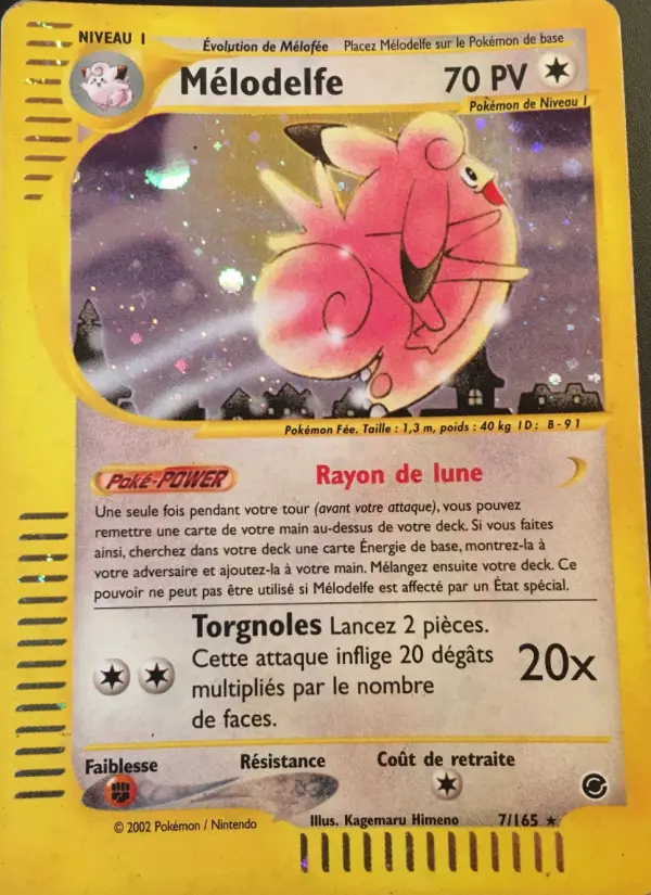 Carte Pokémon Mélodelfe #7 — Expédition