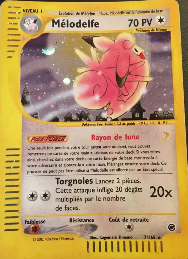 Carte Pokémon Mélodelfe #7 — Expédition
