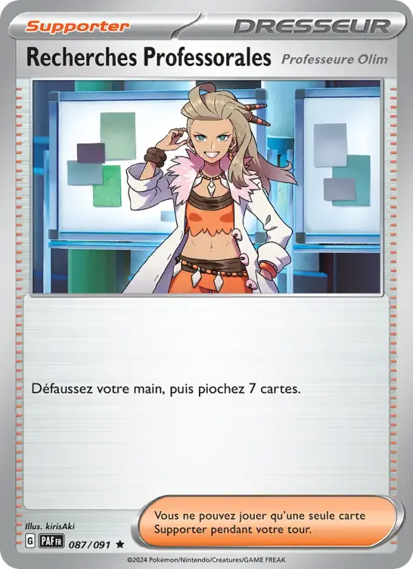 Carte Pokémon Recherches Professorales #087 — Destinées de Paldea