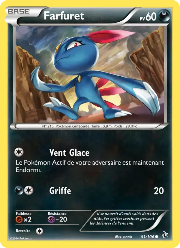 Carte Pokémon Farfuret #51 — Étincelles