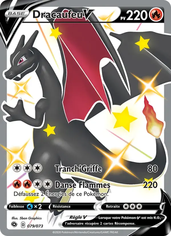 Carte Pokémon Dracaufeu V #79 — La Voie du Maître