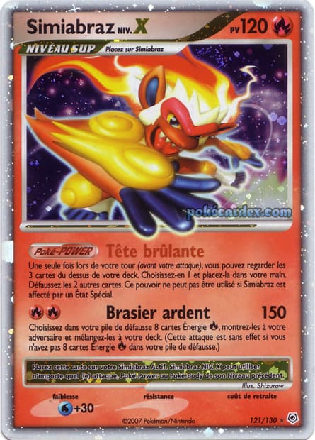 Carte Pokémon Simiabraz #121 — Diamant et Perle