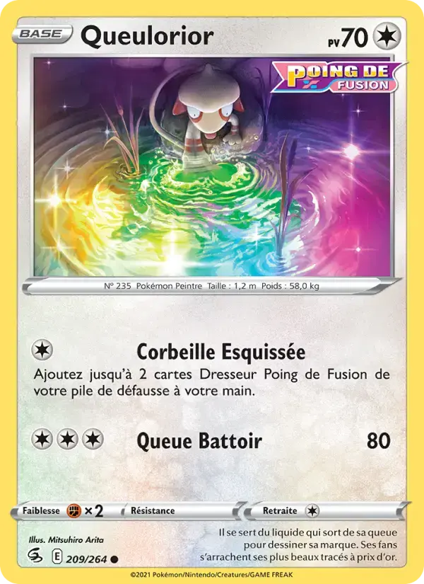 Carte Pokémon Queulorior #209 — Poing de Fusion