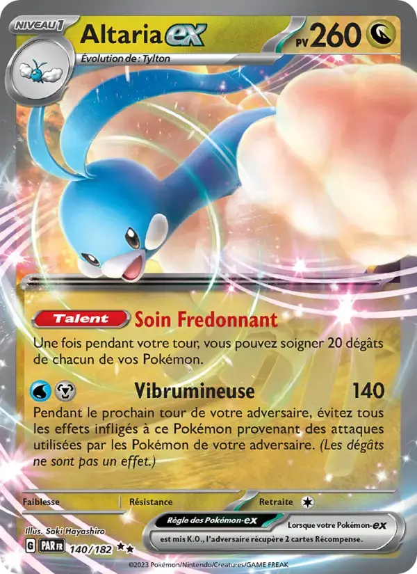 Carte Pokémon Altaria-ex #140 — Faille Paradoxe