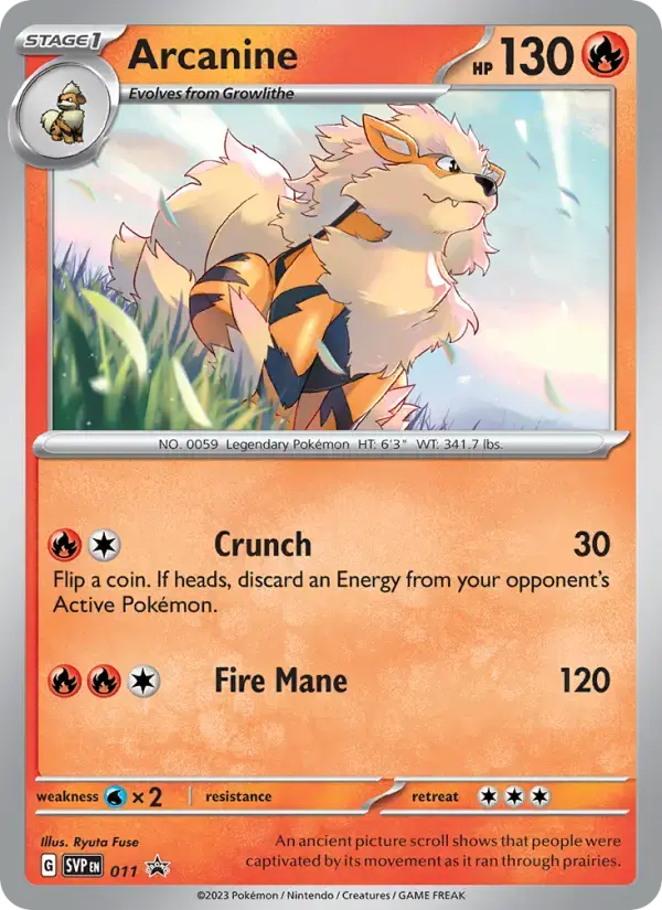 Arcanine #011 — Scarlet & Violet Promos