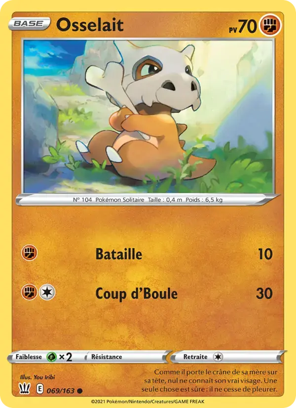 Carte Pokémon Osselait #69 — Styles de Combat