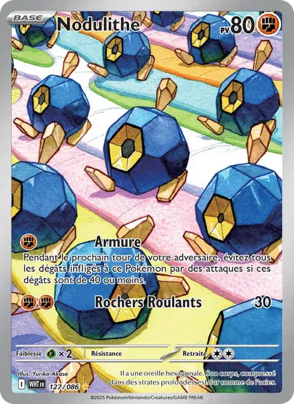 Carte Pokémon Nodulithe #127 — Flamme Blanche