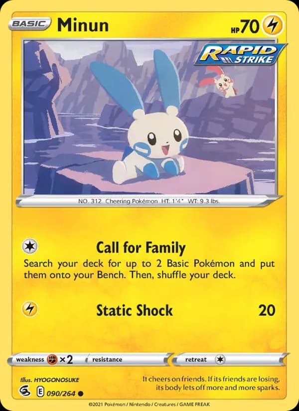 Minun #90 — Fusion Strike