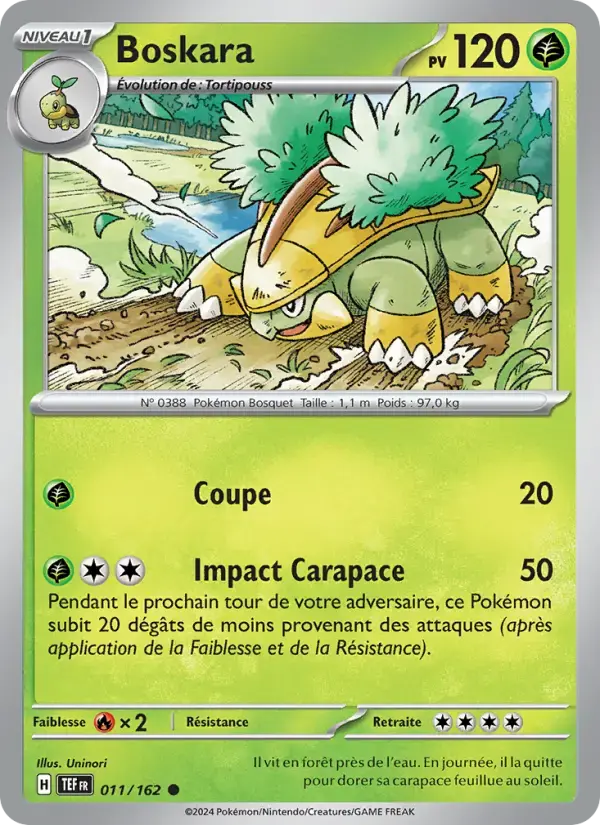 Carte Pokémon Boskara #011 — Forces Temporelles