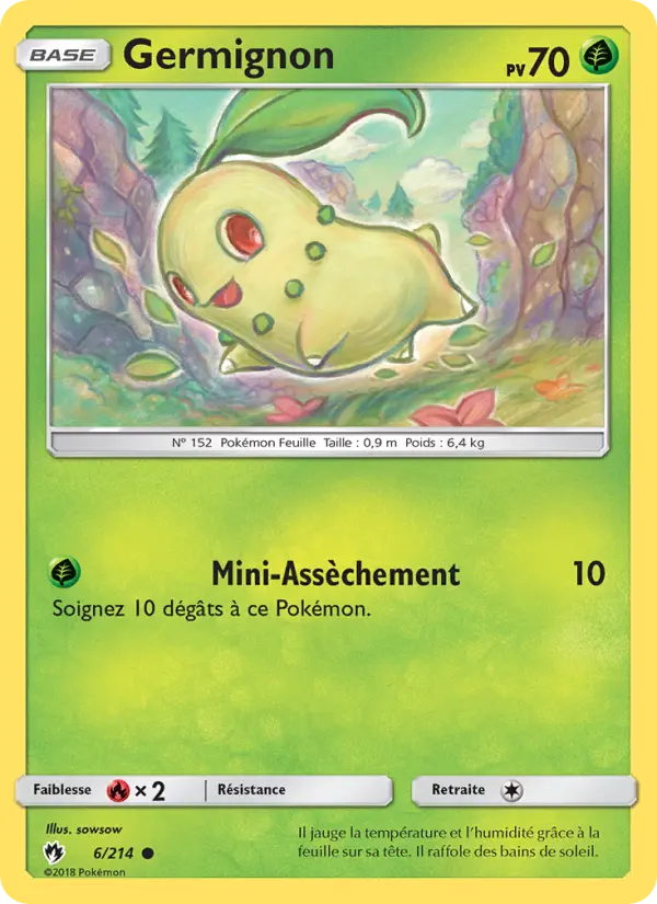 Carte Pokémon Germignon #6 — Tonnerre Perdu