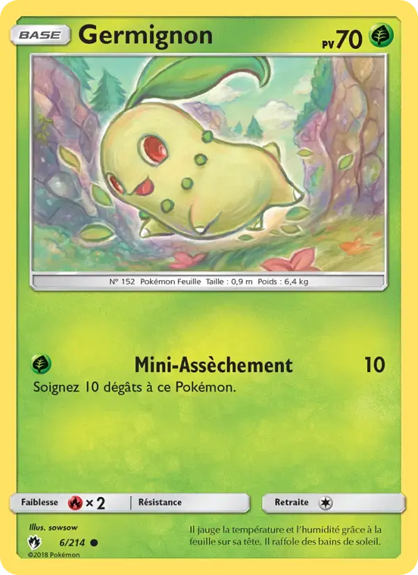 Carte Pokémon Germignon #6 — Tonnerre Perdu