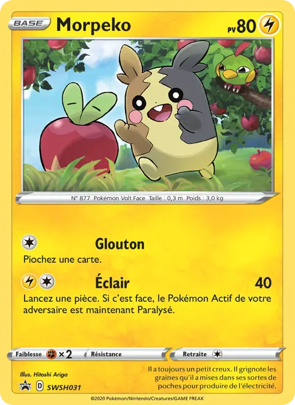 Carte Pokémon Morpeko #SWSH031 — Promos Épée et Bouclier