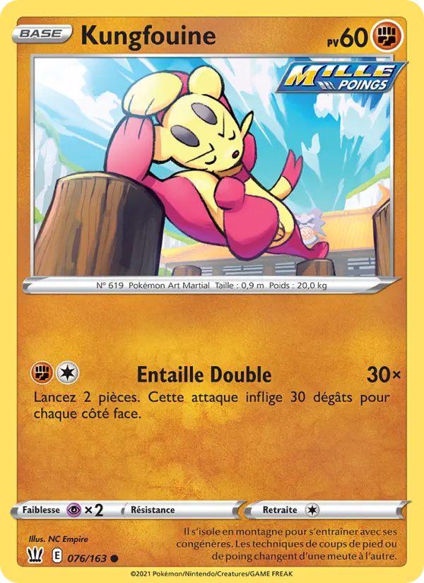 Carte Pokémon Kungfouine #76 — Styles de Combat