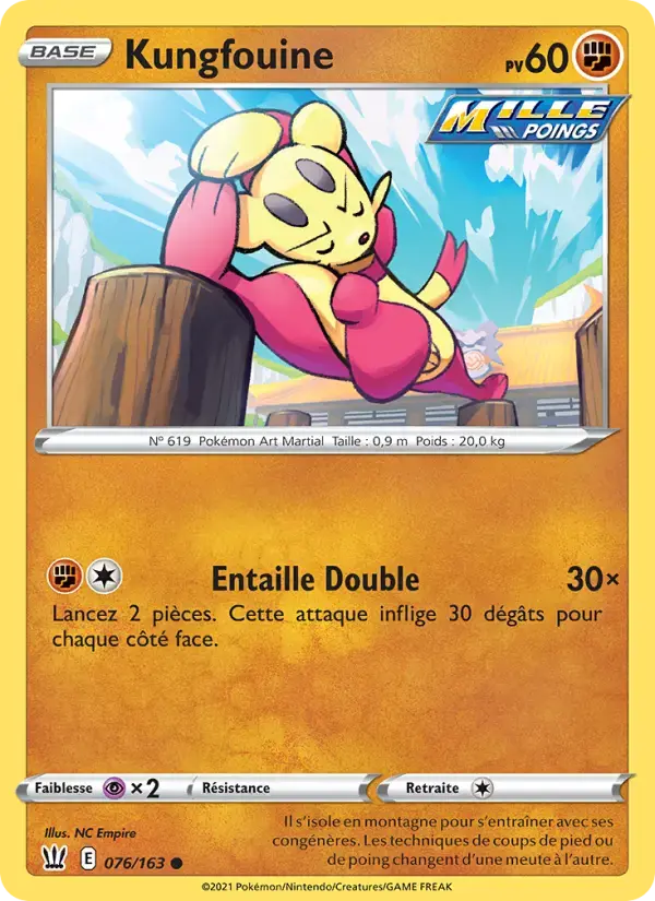Carte Pokémon Kungfouine #76 — Styles de Combat