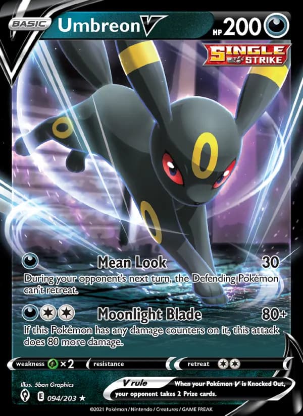 Umbreon V #94 — Evolving Skies