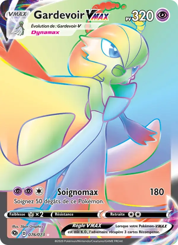 Carte Pokémon Gardevoir VMAX #76 — La Voie du Maître