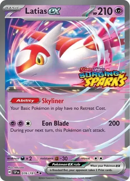 Carte Pokémon Latias ex #076/191 — Jumbo