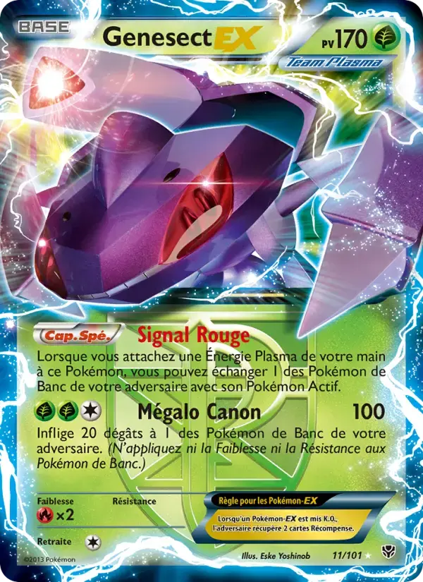 Carte Pokémon Genesect EX #11 — Explosion Plasma