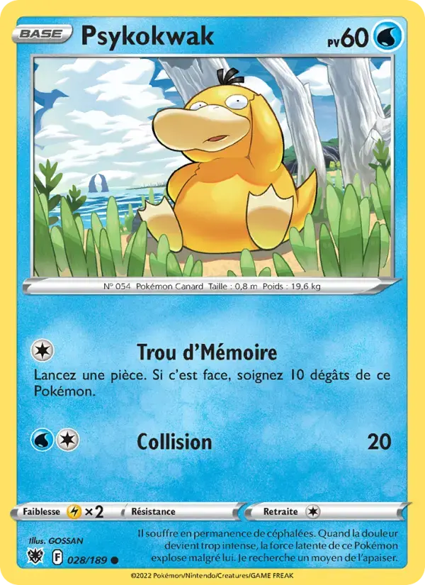 Carte Pokémon Psykokwak #028 — Astres Radieux