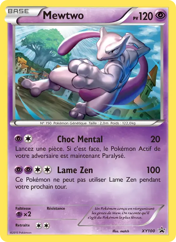 Carte Pokémon Mewtwo #XY100 — Promos X&Y