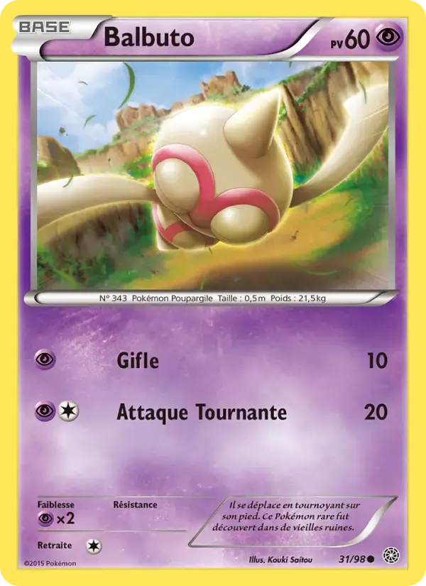 Carte Pokémon Balbuto #31 — Origines Antiques