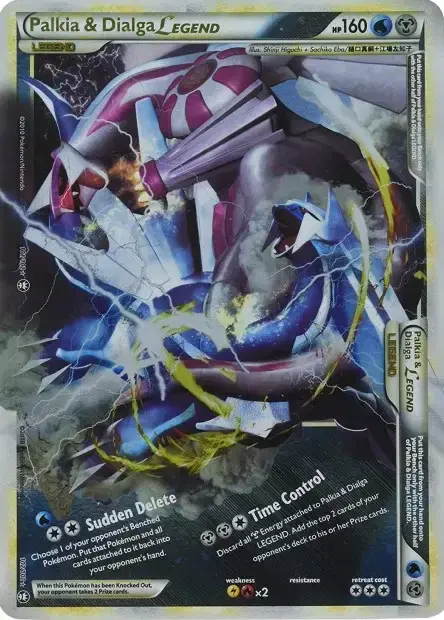 Carte Pokémon Palkia & Dialga Légende #J025 — Jumbo
