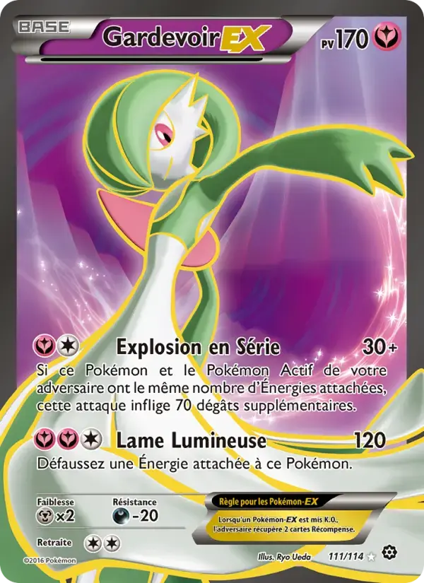 Carte Pokémon Gardevoir EX #111 — Offensive Vapeur